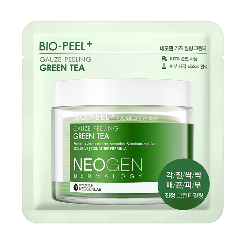 Зволожувальні пілінг-диски для обличчя Neogen Dermalogy Bio-Peel Gauze Peeling Green Tea із зеленим чаєм, 1 шт